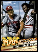 2020 Topps Update #DB-21 Cincinnati Reds Decades' Best Blue