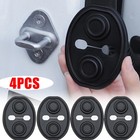 4pcs Car Door Lock Protective Cover Silicone Shockproof Cushion Trim Accessories