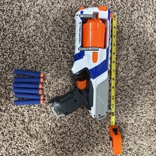 Nerf N-Strike Elite Strongarm 6-Shot Revolver Blaster 2011 W/Darts Tested Works