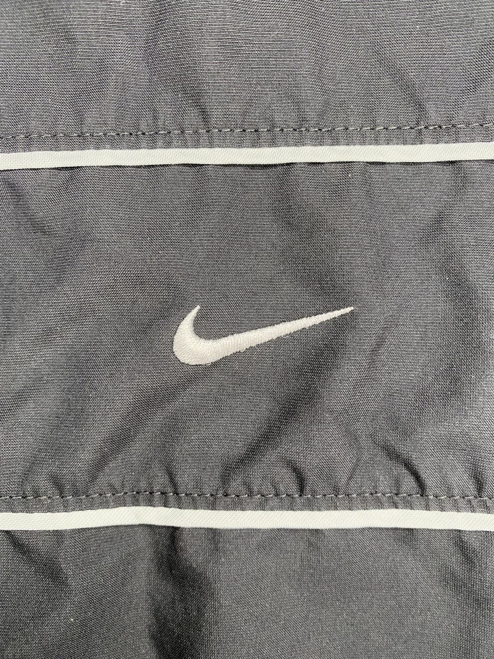 Chaqueta Nike Vintage Para Hombre XXL Negra Cortavientos Cremallera Completa Malla Forrada Y2K Foto 3 de 4