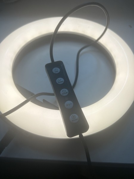 Muvit MUCHL0079 10" Anillo de Luz LED con Trípode Universal para Móvil