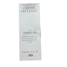 ZARA Majestic Opulence Eau de Parfum Spray 80ml 2.71oz Iris Vanilla 90% full