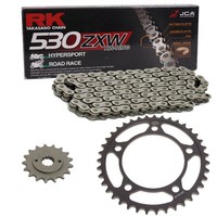 Kettensatz Honda CB 1100 13-14 Kette RK 530 ZXW 114 Offen 18/39