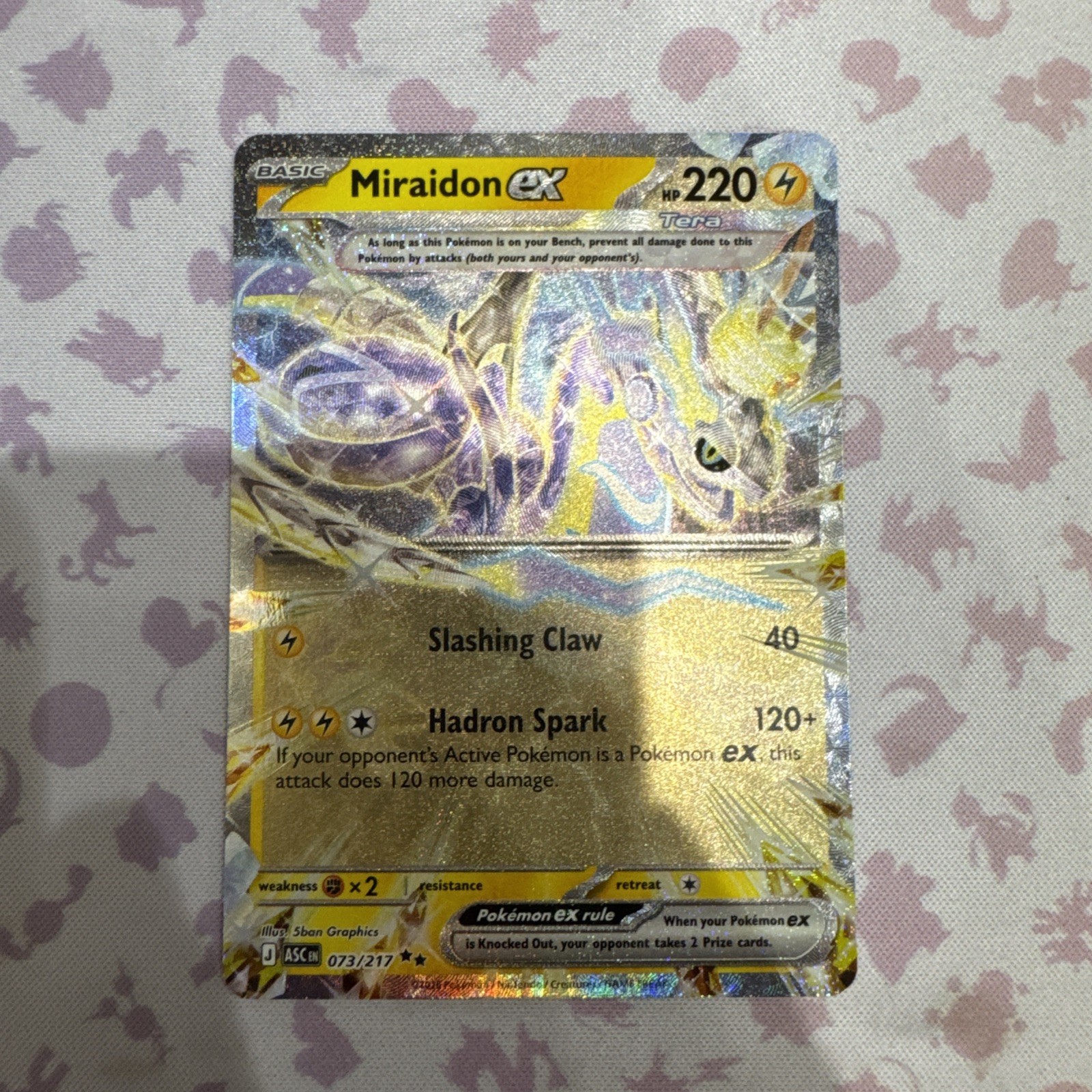 Pokemon Miraidon Ex 073/217 Mega Evolutions Ascended Heroes NM Pack Fresh