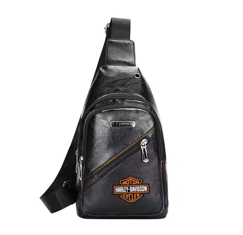 PU Leather Davidson Harley Motorcycle Backpack Accessories Strap Bag Shoulder - image 2 of 4