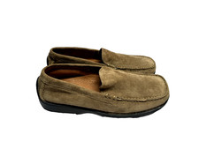 Hush Puppies Men  s Suede Loafers Comfort Walking Brown 9M Causal Moc Toe