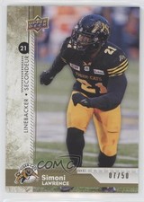 2018 Upper Deck CFL Gold 7/50 Simoni Lawrence #11 i9i