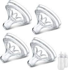 Tommee Tippee Closer to Nature Fast Flow Bottle Nipples, 6 Months, 4-Pack