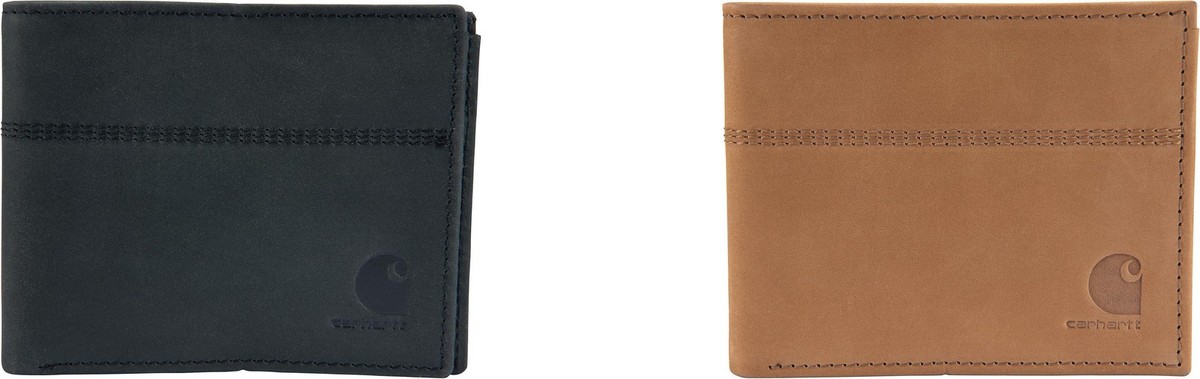 Carhartt Men's Saddle Leather Bifold Wallet | eBay