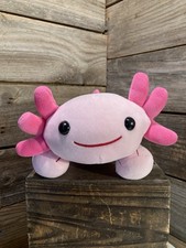 Cute Pink Axolotl Plush   Soft Salamander Style Stuffed Animal