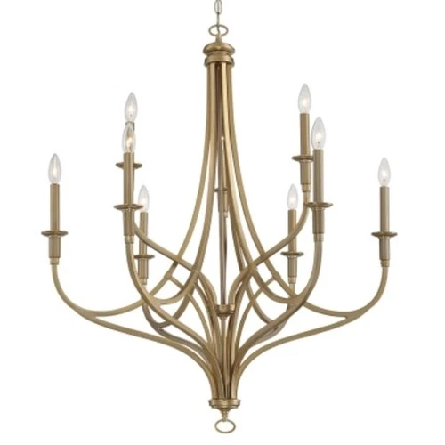 Minka Lavery 1099 Covent Park 9 Light 34"W Taper Candle - Gold - Picture 1 of 2