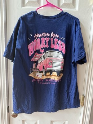 Simply Southern LARGE ''ADVENTURE MORE'' Short sleeve XL