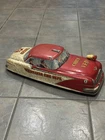 1950'S MARX VOLUNTEER FIRE DEPT CAR RARE TIN LITHO 20 INCHES LONG HEAVY WEAR
