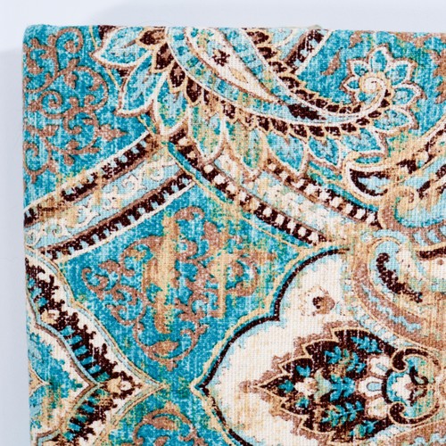 Waverly Emperor Teal Inspirations Fabric Home Decor Drapery 2 Yards Paisley - Picture 3 of 5