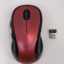 Logitech M510 Wireless Laser Mouse Red With U...