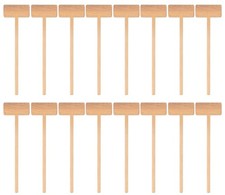 8.26" Wooden Crab Mallets Crab Hammers Lobster Seafood Crackers 16 pieces 15