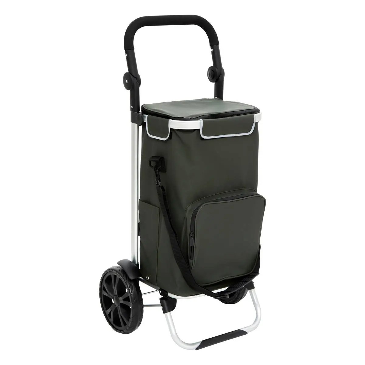 Chariot de marché isotherme Market vert, le cabas à roulettes pour le marché