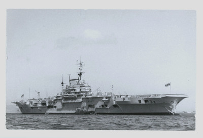 HMS Implacable Postcard RPPC WW11 British Navy Real Photographs Victoria House