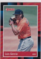 2022 DONRUSS ** RED BORDER ** LUIS GARCIA HOUSTON ASTROS PARALLELS - 968