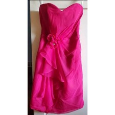 DaVinci Pink Formal Prom Bridesmaid Strapless Dress Size 2 Graduation Wedding