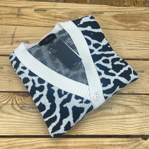 Nike Air Jordan Flight Heritage Cardigan Black Sweater Men’s DV7573-030 NWT - Picture 11 of 11