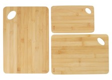 Set 3 Pezzi Taglieri da Cucina in Bamboo 22 + 30 + 35 cm
