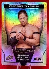 2024 Upper Deck AEW GOLD FOIL Gaming Card  KONOSUKE TAKESHITA  LVL A   1:51