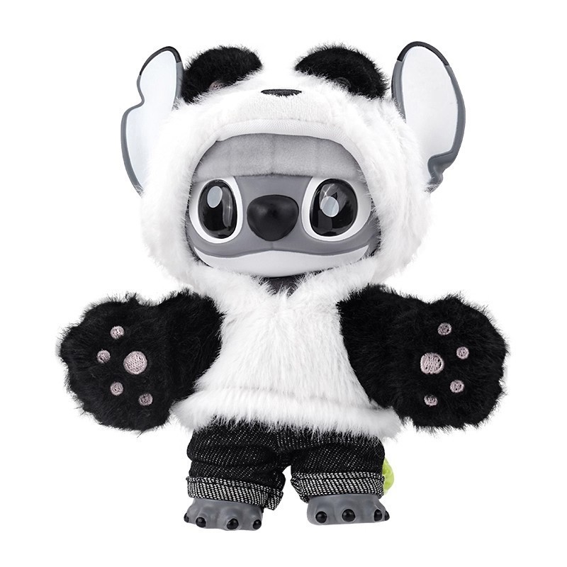 Miniso Stitch Genz Street Series Panda Plush Pendant Limited