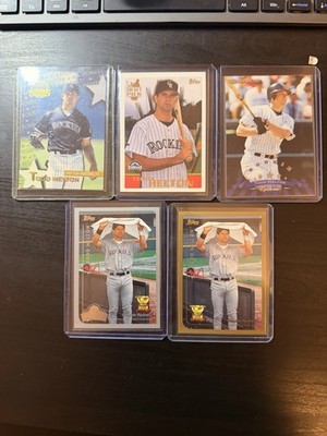 Todd Helton ROOKIE Baseball Card Lot- Hall Of Fame MLB Star!!!