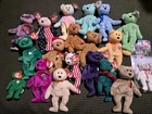 BIG Vintage Beanie Baby Lot - All Bears - ALL TAGGED - 19 TOTAL
