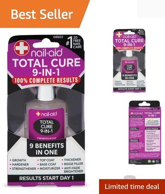 Total Cure 9 in 1 Nail Treatment - Strengthen, Smooth, & Brighten Brittle Nai...