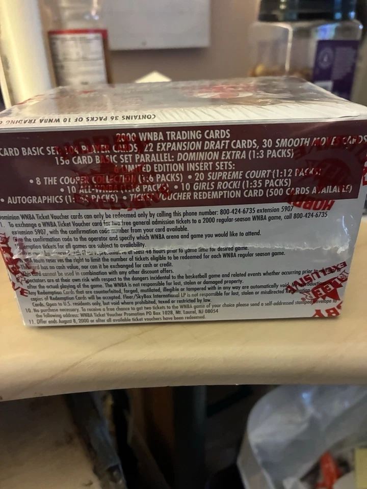 2000 Dominion WNBA Basketball Factory Sealed Hobby box 36 packs of 10 cards - Image 3 of 4