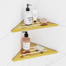 Shower Corner Shelf,304 Stainless Steel Shower Caddy, No Drill Shower Shelf,W...