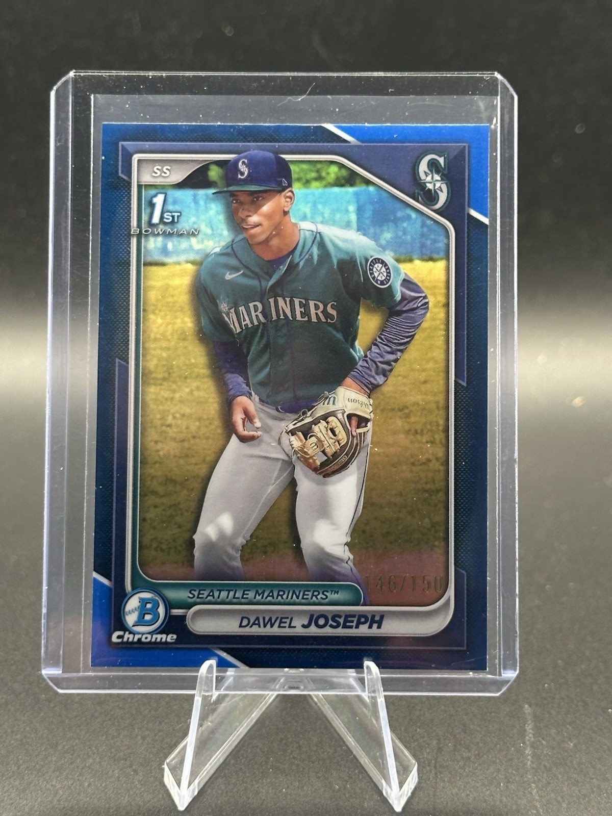 2024 Bowman Chrome Prospects Blue #BCP-176 Dawel Joseph /150