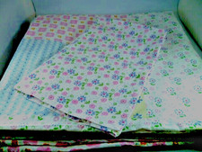 2 Pc POTTERY BARN KIDS Full Duvet Cove 1 Pillowcase Patchwork Blue Pink Cotton