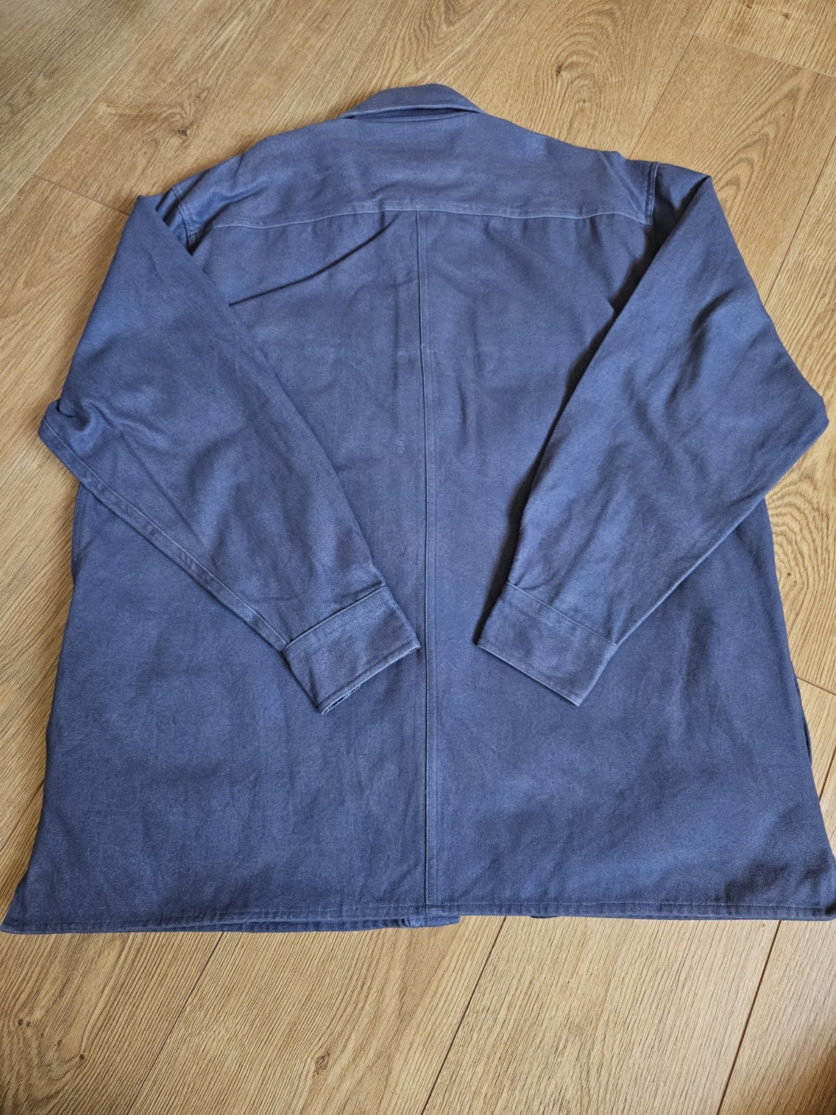 Levi Men Medium Blue Lined Shirt Jacket Heavyweight Canvas Workwear Coat image 10