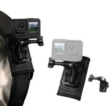 360°Rotating Ball Head Backpack Shoulder Strap Mount Clip for Insta360/GoPro/DJI