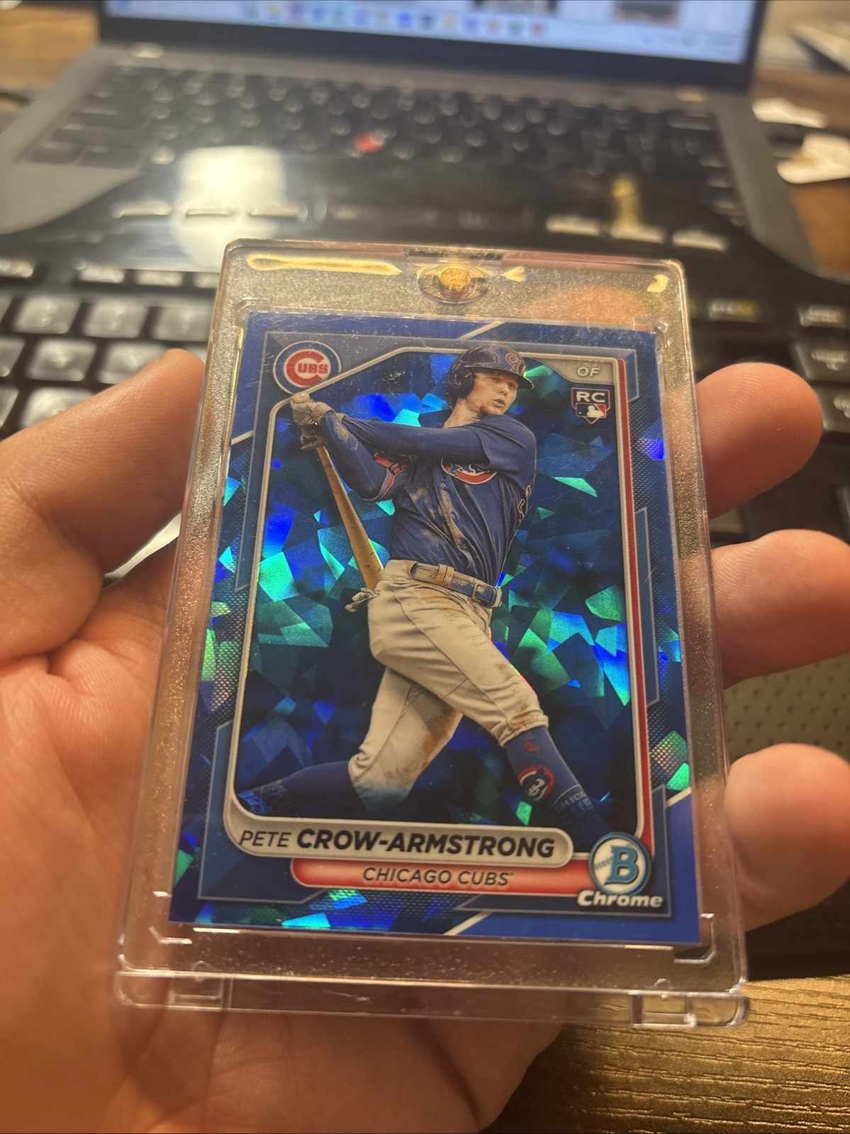 2024 Bowman Chrome Sapphire PETE CROW-ARMSTRONG Rookie #45 Chicago Cubs