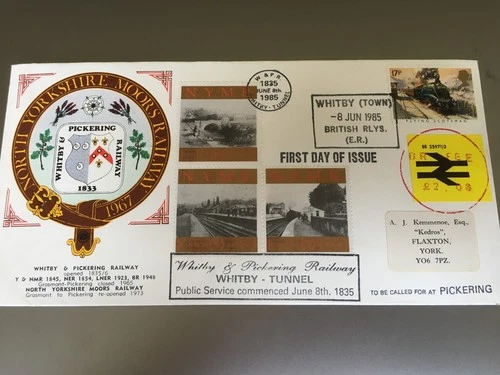 GB STAMPS NORTH YORKSHIRE MOORS RAILWAY FIRST DAY COVER REF No 4396