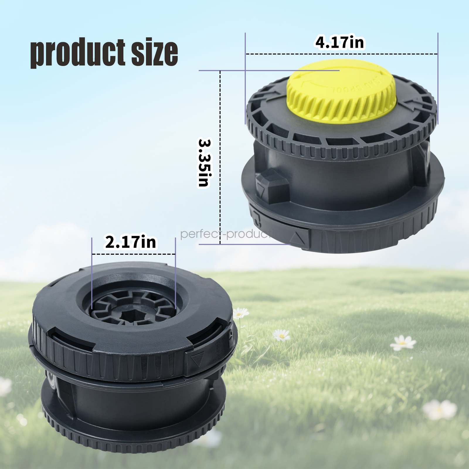 314608005 Fits For Ryobi Reel Easy+ Bump Feed Trimmer Head Straight Shaft