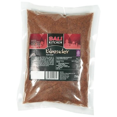 Bali Palmzucker Pulver 250g dunkelbraun Indonesien Palm Zucker Palm Sugar