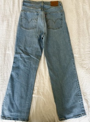 Women s LEVI S Ribcage Straight Ankle Jeans SIZE 28 X 27 Button Fly