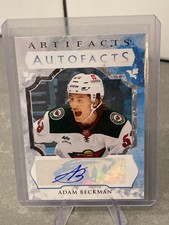 2023-24 Upper Deck artifacts Autofacts Adam Beckman Wilds AF-AB