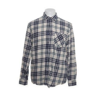 Pull & Bear STWD, Flanellhemd, Größe: M, Blau/Weiß/Mehrfarbig, Baumwolle #v39
