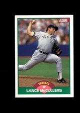 Lance McCullers - 1989 Score Baseball #63T - New York Yankees + FAST FREE Ship