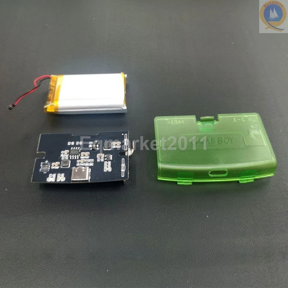 GBA IPS LCD Backlight Kit Drop in 1800mAh batteries with shell GameBoy Advance - Image 3 of 4