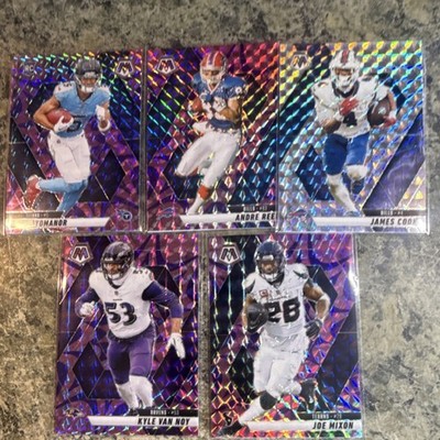Panini Mosaic 5 card lot NFL Football Ayomanor Reed Cook Van Noy Mixon Rookie