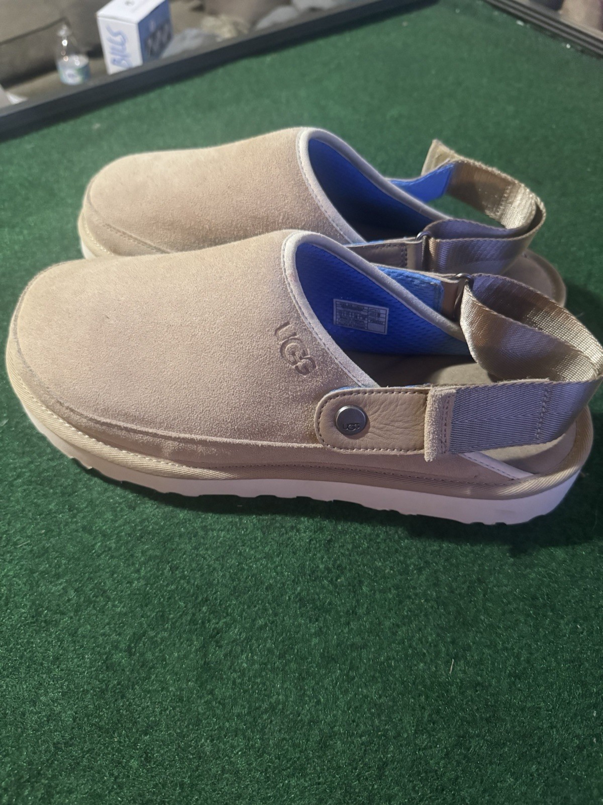 Zueco sin cordones UGG Neumel para hombre talla 12 gamuza tostada suela de azúcar comodidad al aire libre