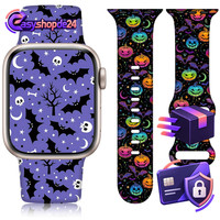 Armband Silikon Weihnachten Halloween Kompatibel FüR Apple Watch 38-49Mm