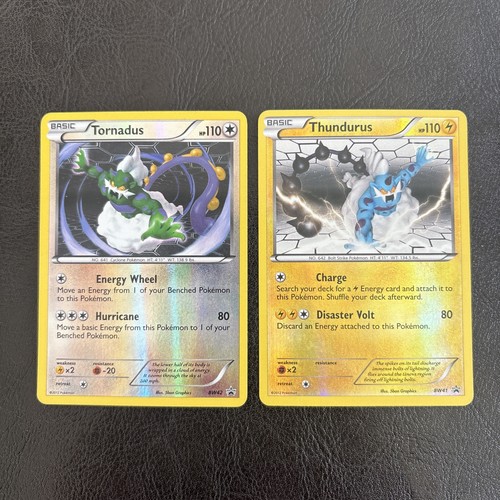 Thundurus #BW41 & Tornadus #BW42 Black Star Promo Pokemon Card
